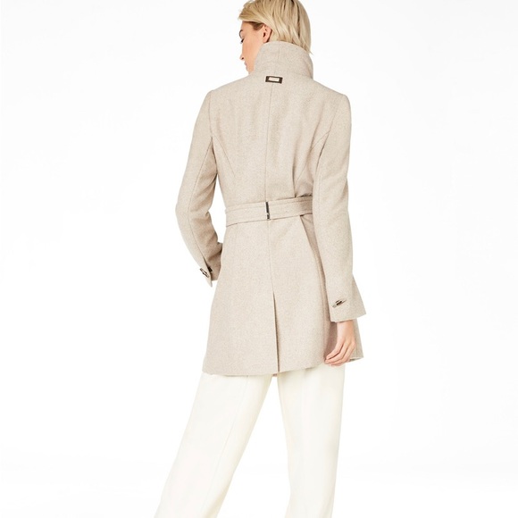 Belted Wrap Wool-Blend Coat- BARELY worn! - Picture 2 of 15